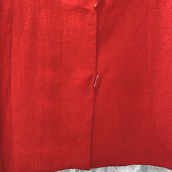 DE TAILLE RED POLYESTER SHIRT JACKET SZ M - Picture 3 of 13